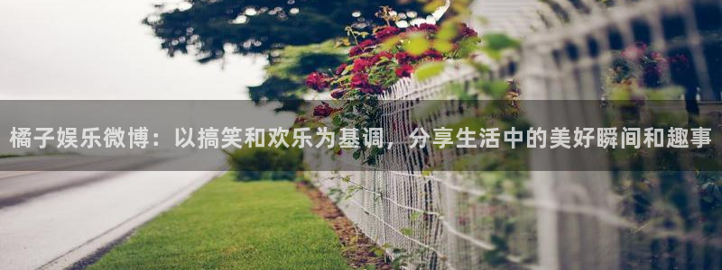 开心彩官方下载：橘子娱乐微博：以搞笑和欢乐为基调，分享生活中的美好瞬间和趣事